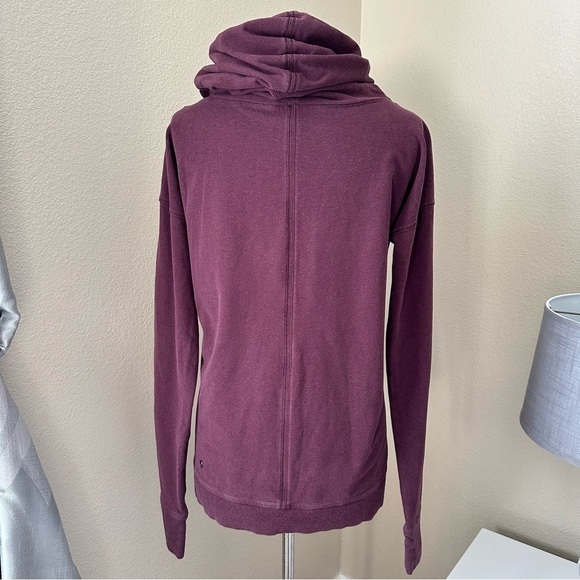 Lululemon Stress Less Hoodie Heathered Bordeaux Drama - Picture 11 of 17